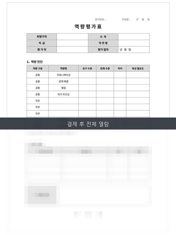 역량평가표 미리보기