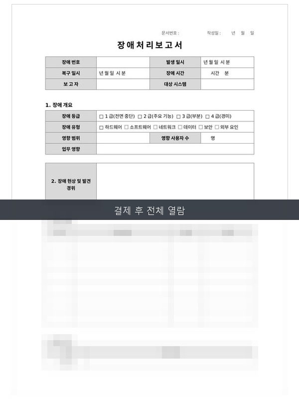 장애처리보고서 미리보기