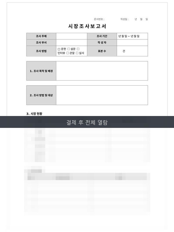 시장조사 보고서 미리보기