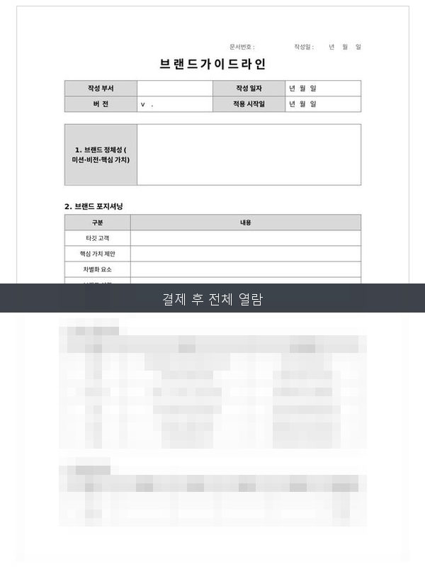 브랜드 가이드라인 미리보기
