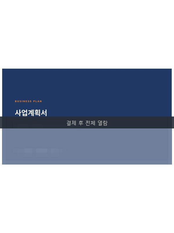 사업계획서 목차별 슬라이드모음 미리보기